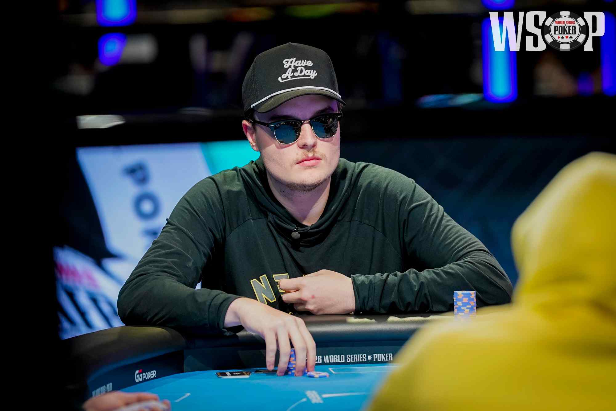 A photo of poker player Lucas Jumalon at the 2026 World Series of Poker Main Event